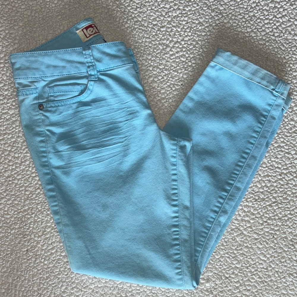 lei Y2K Women's Baby Blue Skinny Jeans